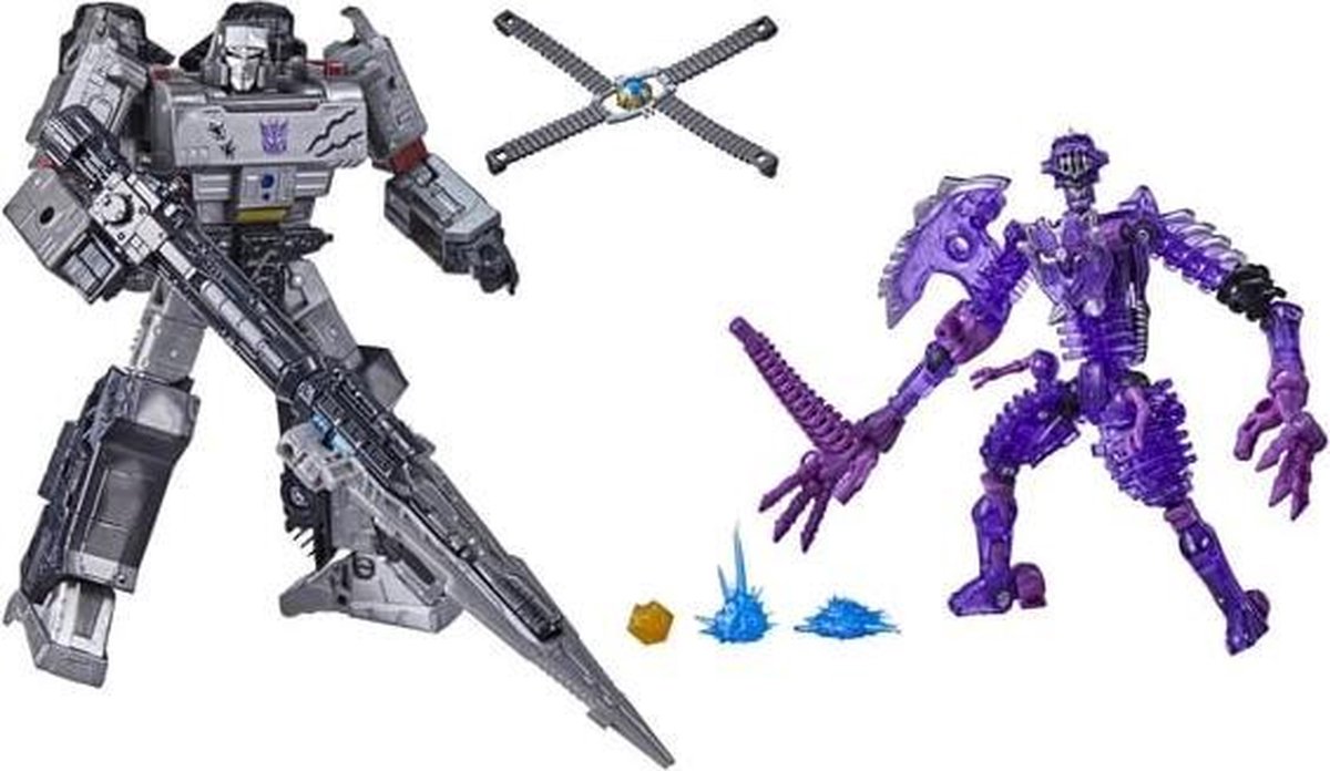 Transformers Generations WFC: Kingdom Unboxing wv3 Netflix Voyager Megatron & Paleotrex