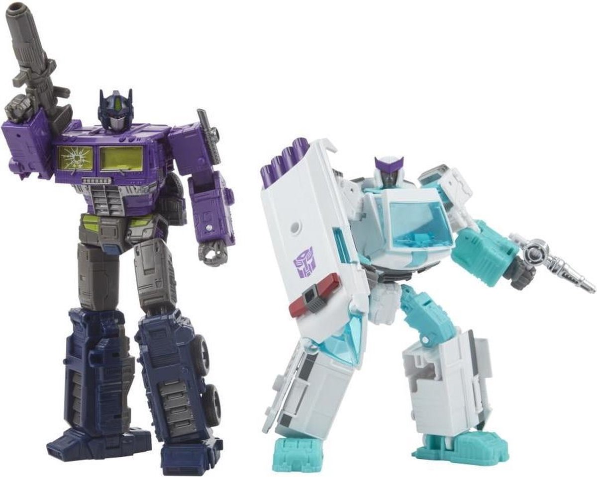 Transformers Generations War for Cybertron WFC: Earthrise Selects Shattered Glass Optimus Prime (17 cm) & Ratchet (12 cm)