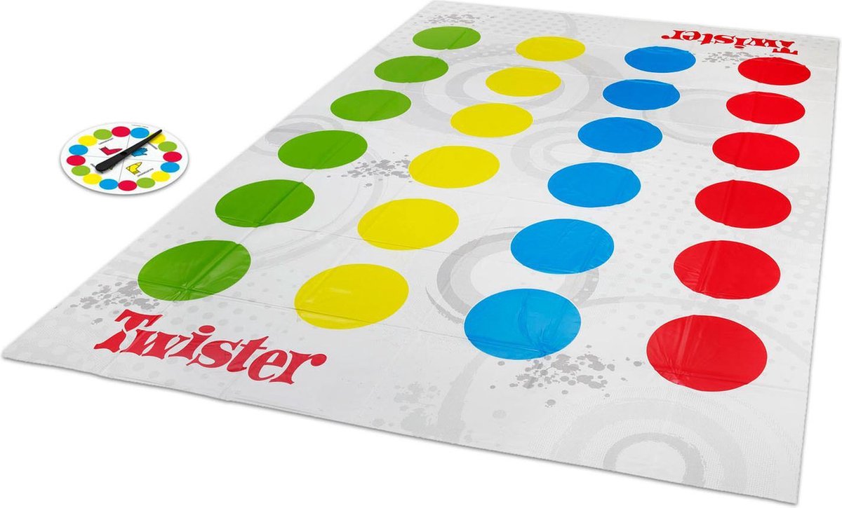 Twister – Actiespel – Vloerspel – Spel Voor Kinderen en Volwassenen – Spelletjes – Voor het Hele Gezin – Teamspel – Humoristisch – Gezelschapsspel – Lachen – Klassiek spel – Alle Leeftijden