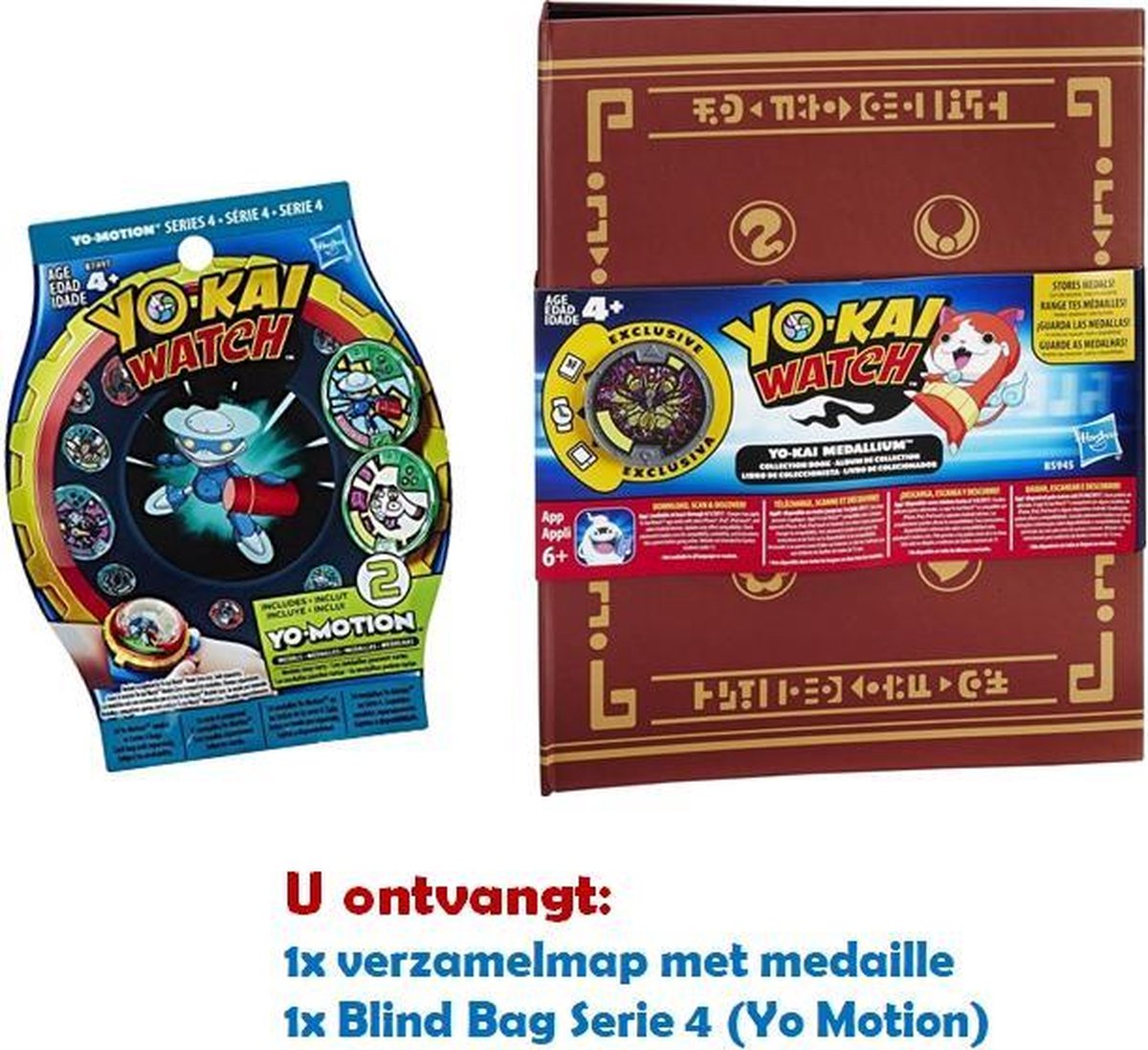 Yo-kai Watch verzamelboek en Yo-kai Watch Medals Serie 4 - Voordeelbundel