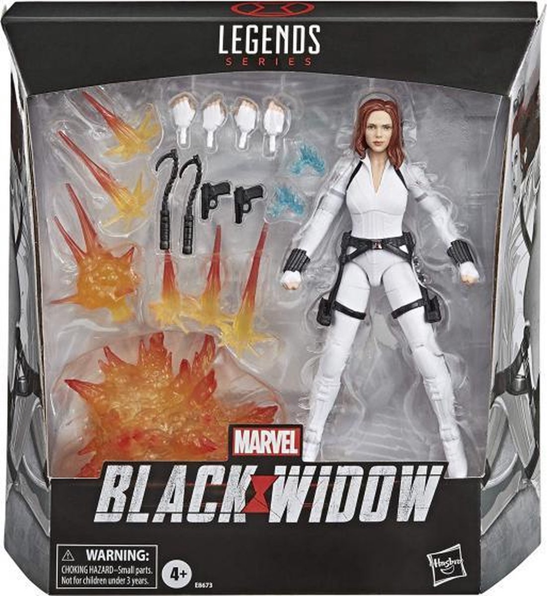 speelfiguurset Black Widow junior 15 cm wit 19-delig