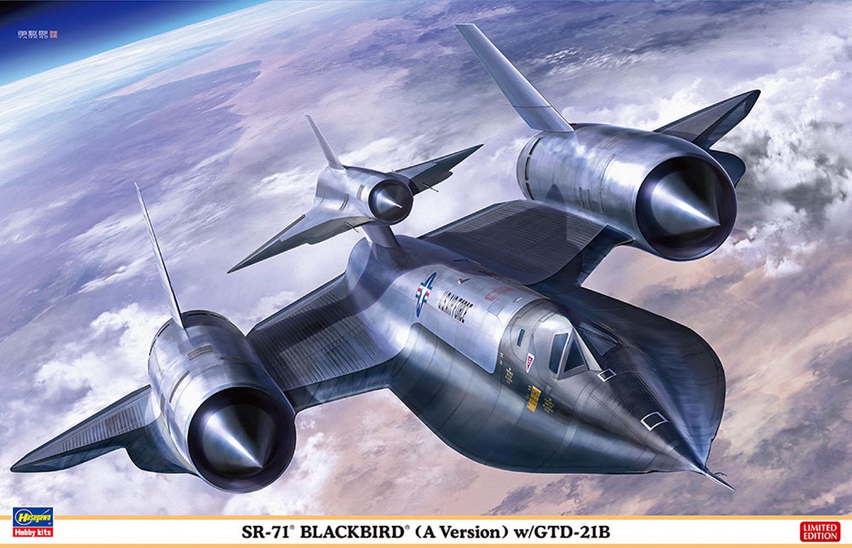 1:72 Hasegawa 02395 SR-71 Blackbird (A Version) w/GTD-21B Plastic kit