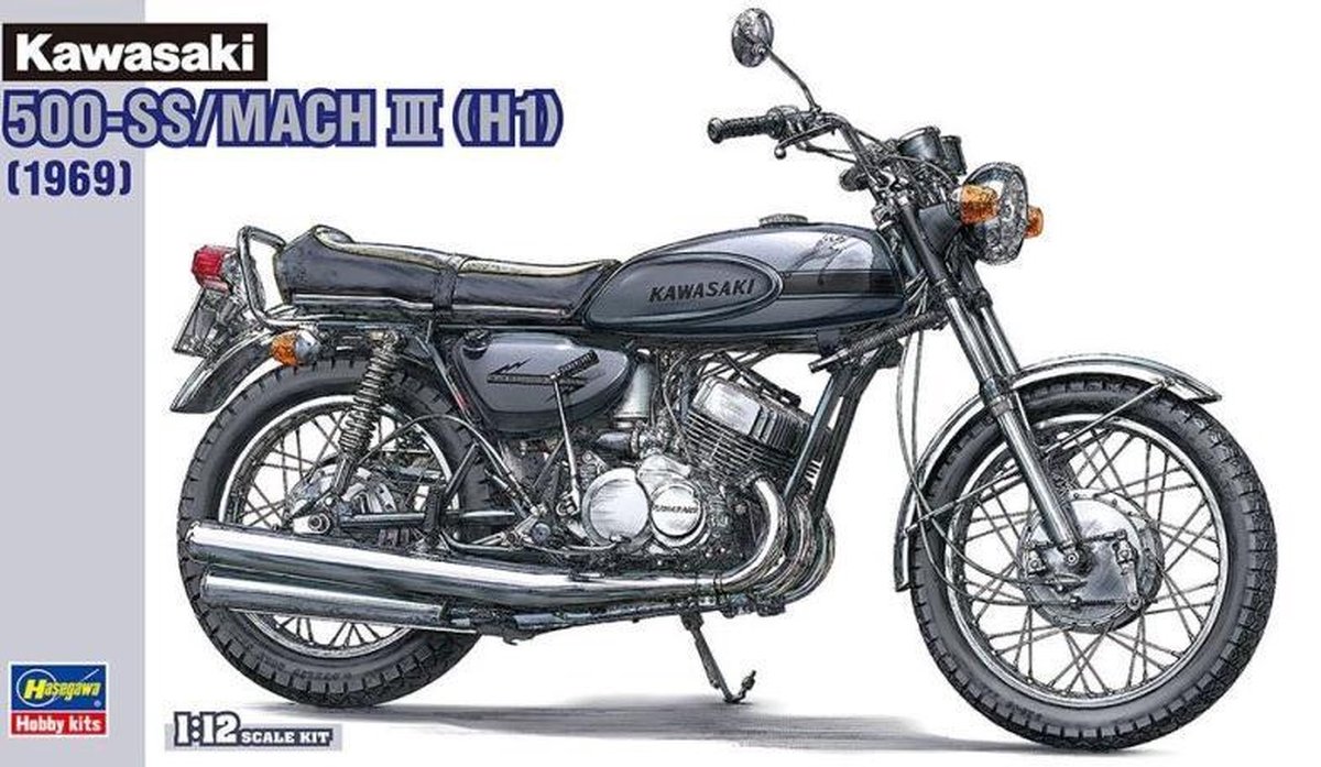 Hasegawa - 1/12 Kawasaki 500-ss Mach Iii. (3/21) * - HAS621731 - modelbouwsets, hobbybouwspeelgoed voor kinderen, modelverf en accessoires