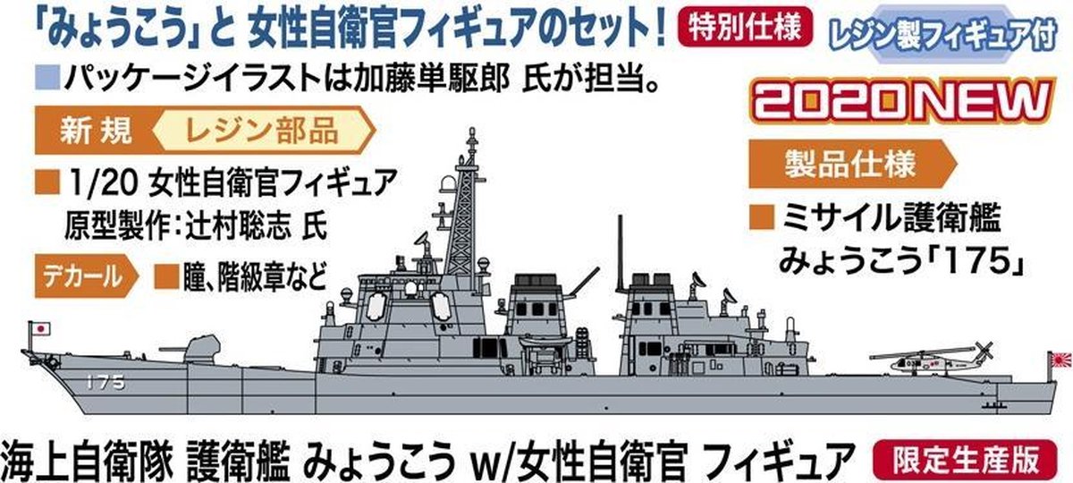 Hasegawa - 1/700 Jmsdf Ddg Myoko M. Offizier (5/20) * - HAS652252