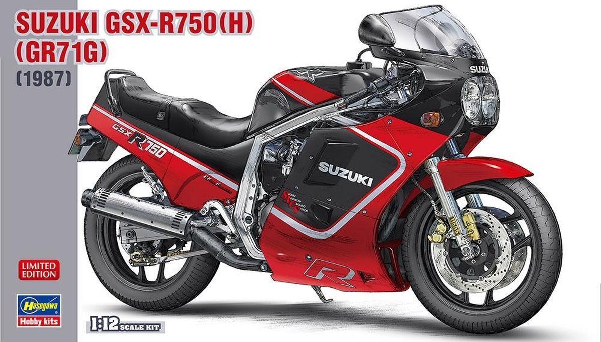 Suzuki GSX-R750 (H) (GR71G) - Hasegawa modelbouw pakket 1:12