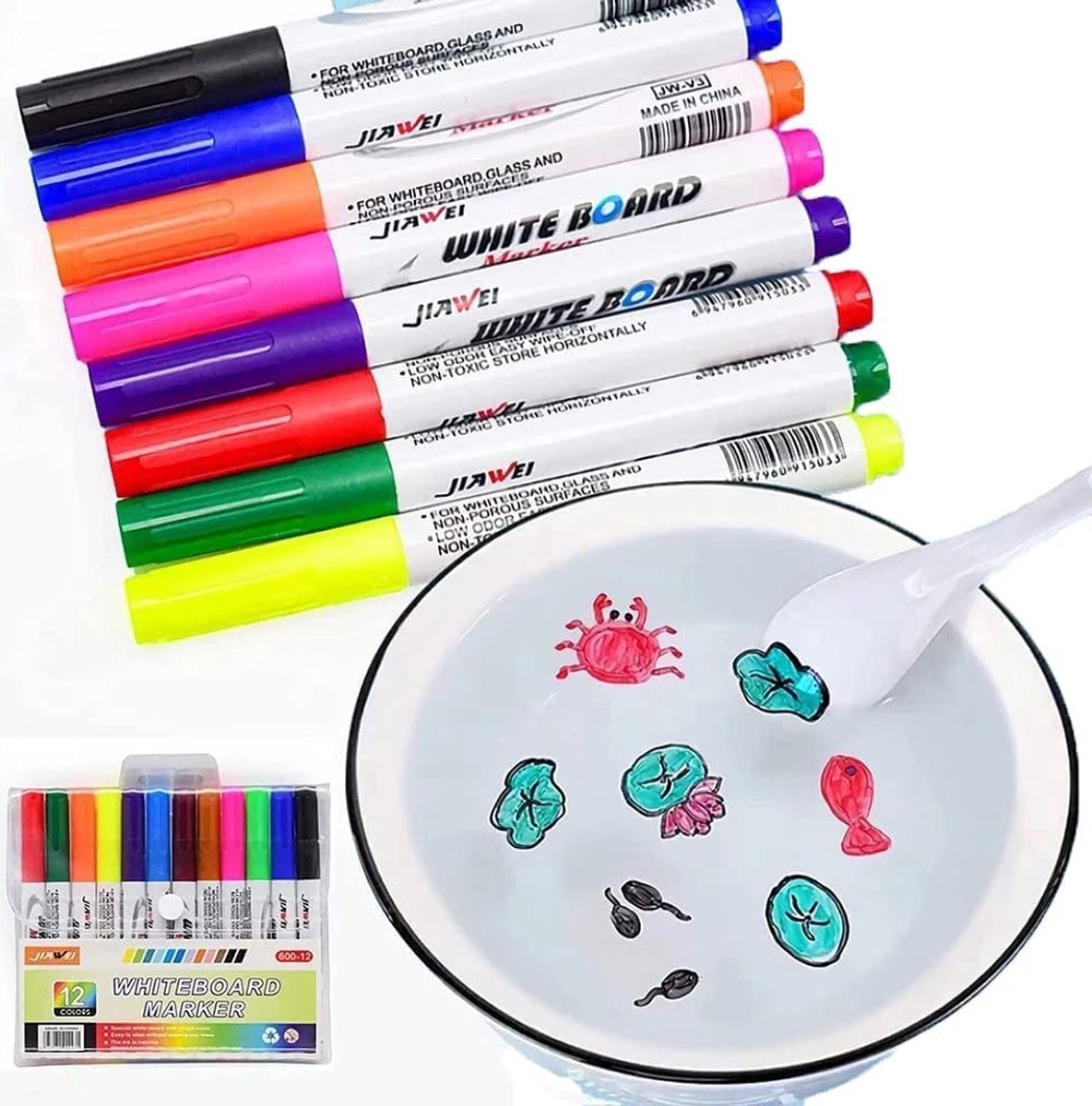 Magische stift voor kinderen - Cadeau kinderen - Stiften Regenboog - Magische drijvende inkt pen - Pen voor kinderen - Kado Tip Sinterklaas - Kado Tip Kerst