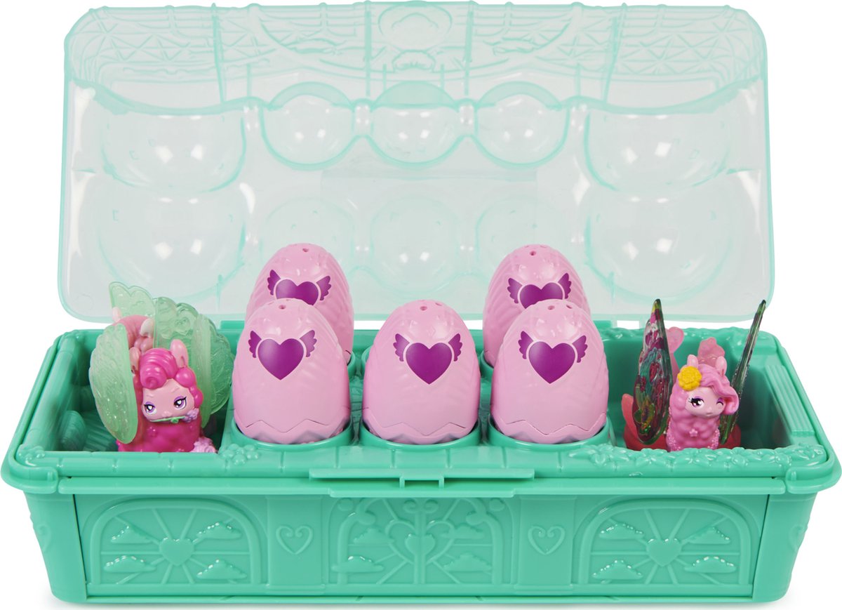 Hatchimals CollEGGtibles Rainbow-cation - Family Carton met lamafamilie verrassingsspeelset 10 personages en 2 accessoires