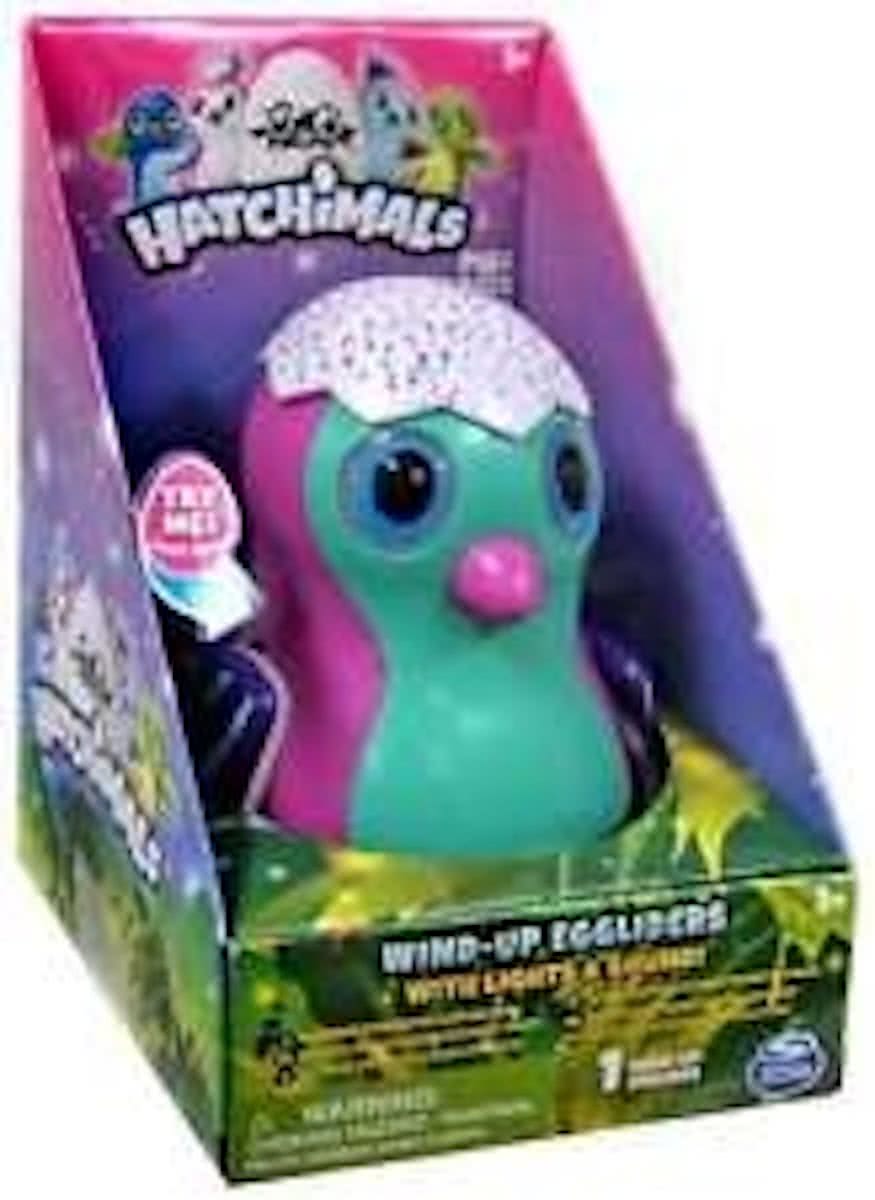 Hatchimals Wind-Up Ei met Licht en Geluid - roze/mint