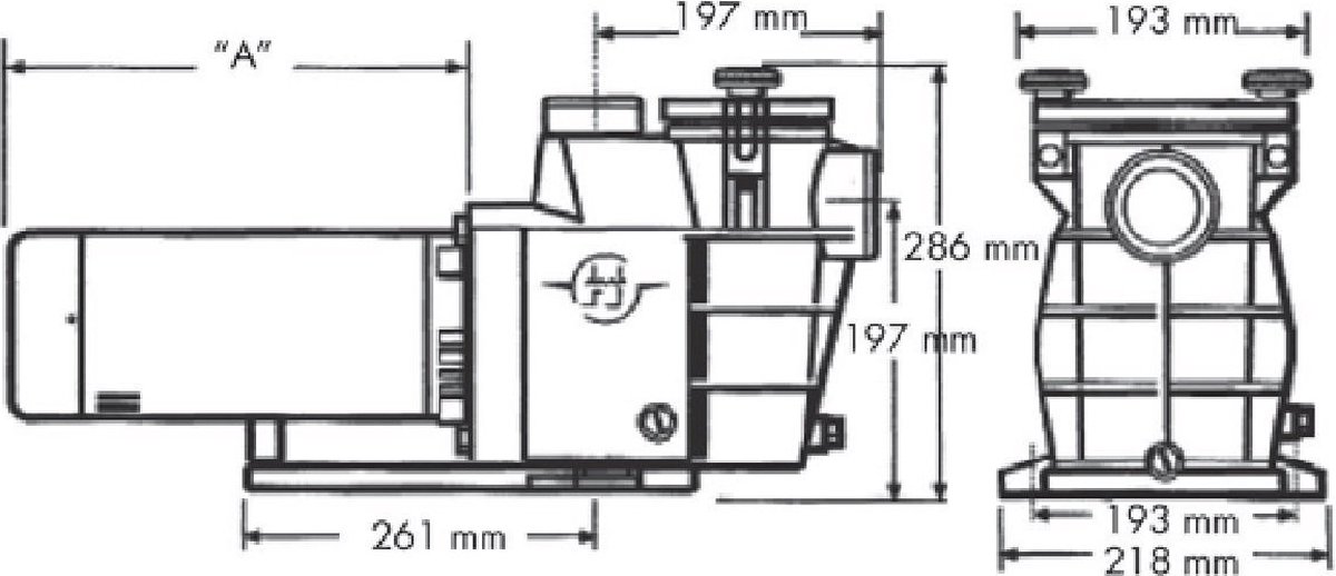 Hayward Superpool PermaGlass zwembadpomp 13 m3/u