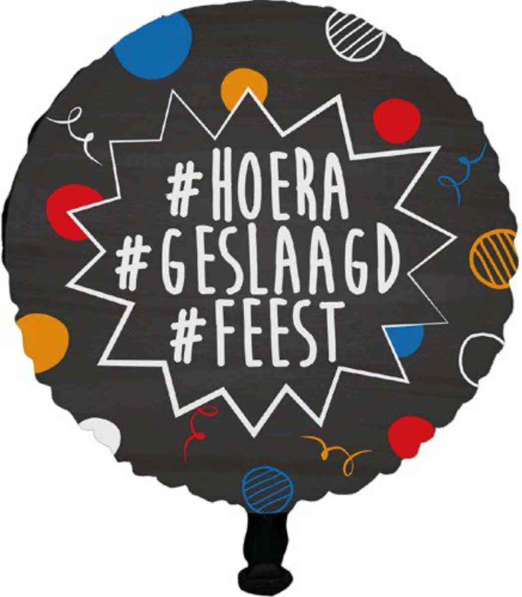 Folieballon - Hoera geslaagd