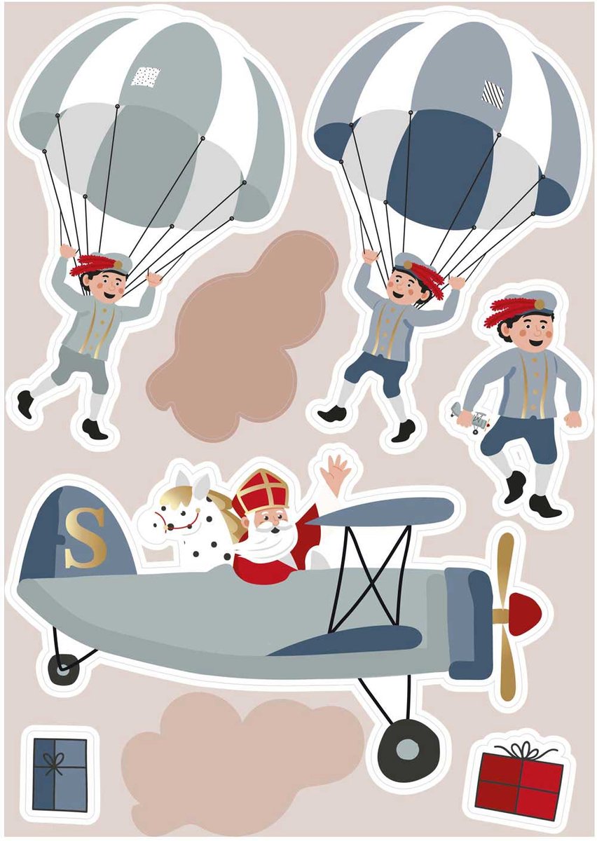 Raamstickers Sint & Co.