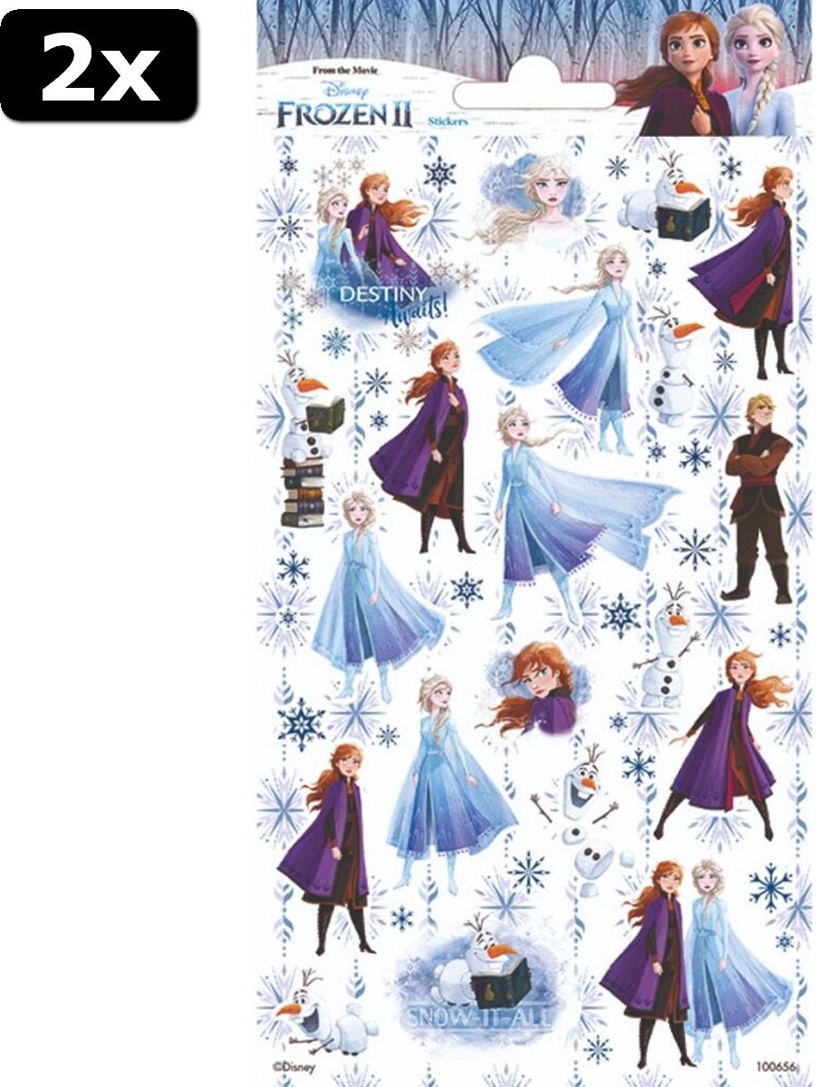 2x Disney Frozen 2 Stickers