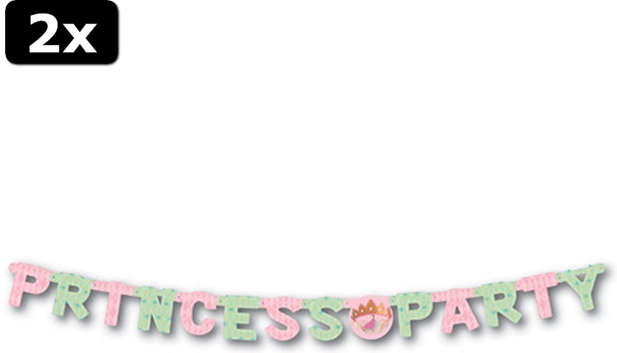 2x Disney Princess Happy Birthday Letterslinger