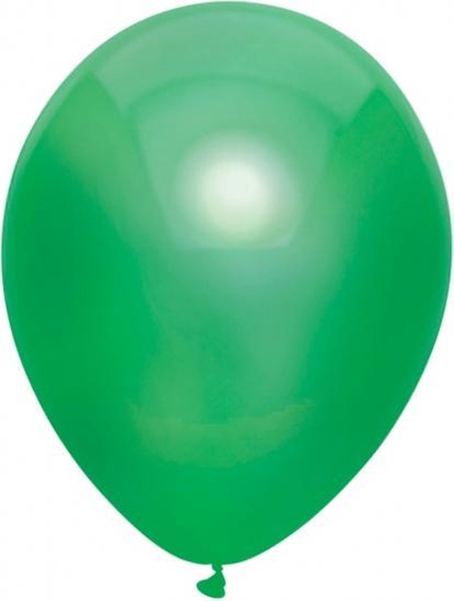 Ballonnen Metallic Donkergroen 10 stuks