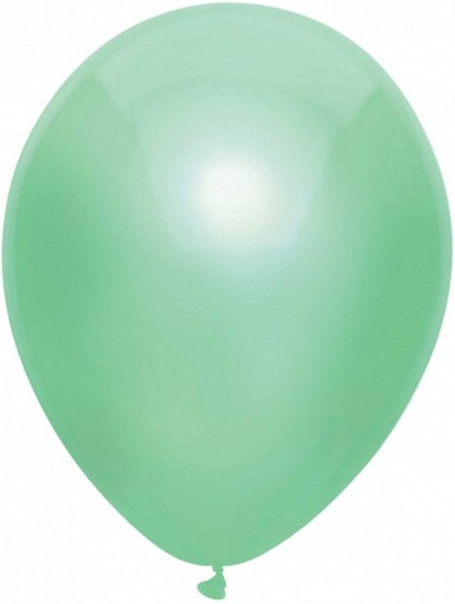 Ballonnen Metallic Mint 10 stuks