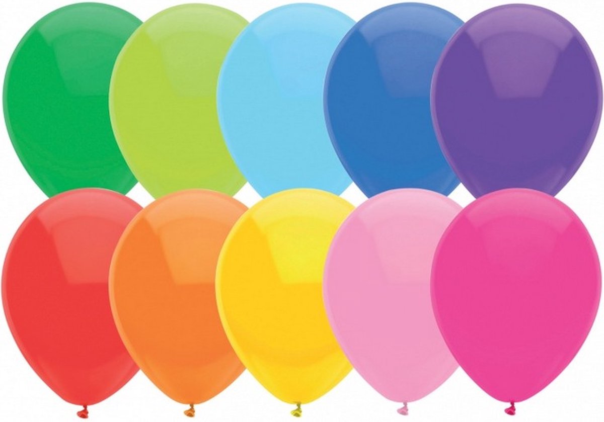 Ballonnen multicolor 20 stuks