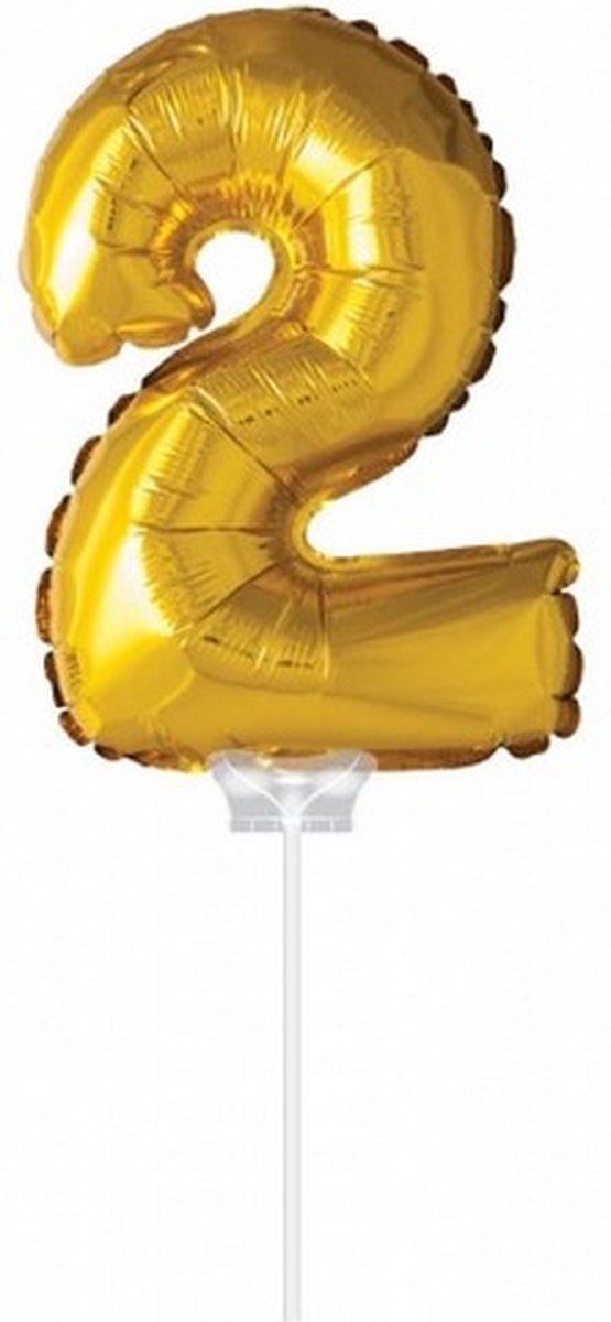 Folie ballon 2 goud 40cm