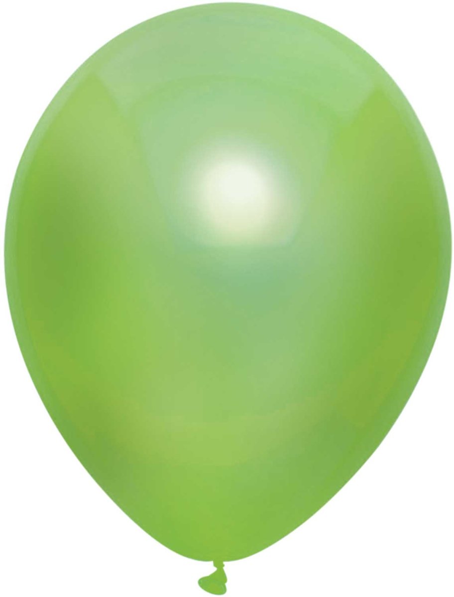 Haza Original Ballonnen Metallic Licht Groen 10 Stuks