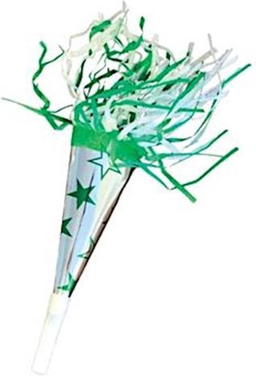 Haza Original Feesttoeters 19 Cm Papier Zilver/groen