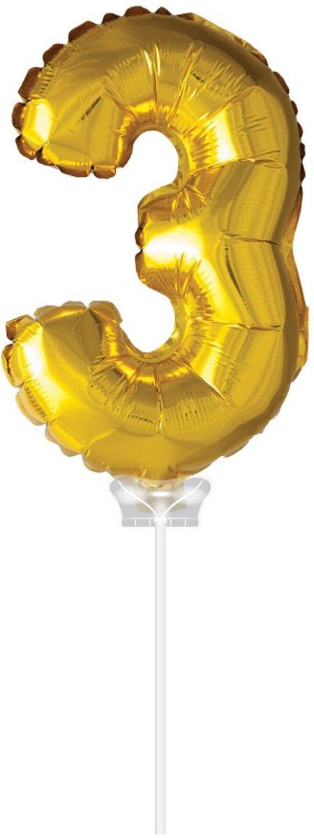 Haza Original Folie Ballon 3 Goud 40cm