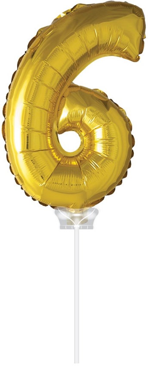 Haza Original Folie Ballon 6 Goud 40cm