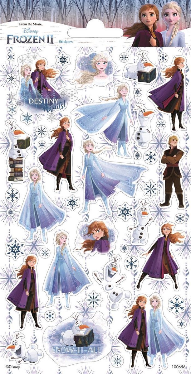 Haza Original Stickervel Glitter Frozen 2 Meisjes Papier