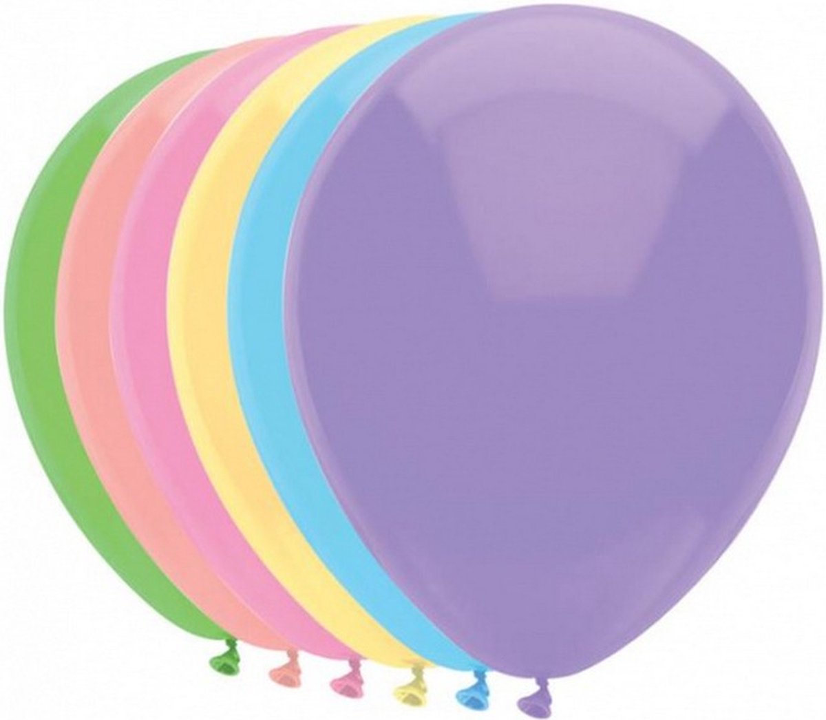 ballonnen pastel 30 cm latex 10 stuks