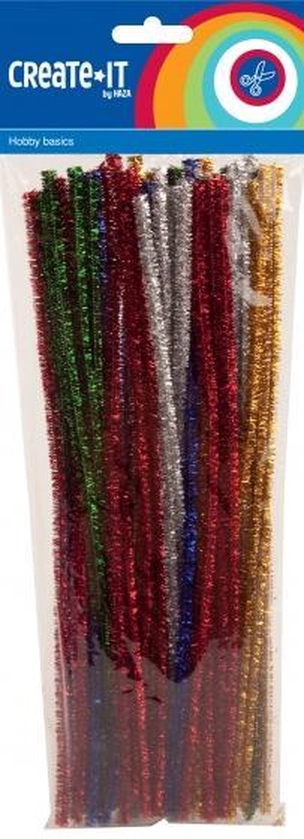 chenille draad Create It - Glitter 50 stuks