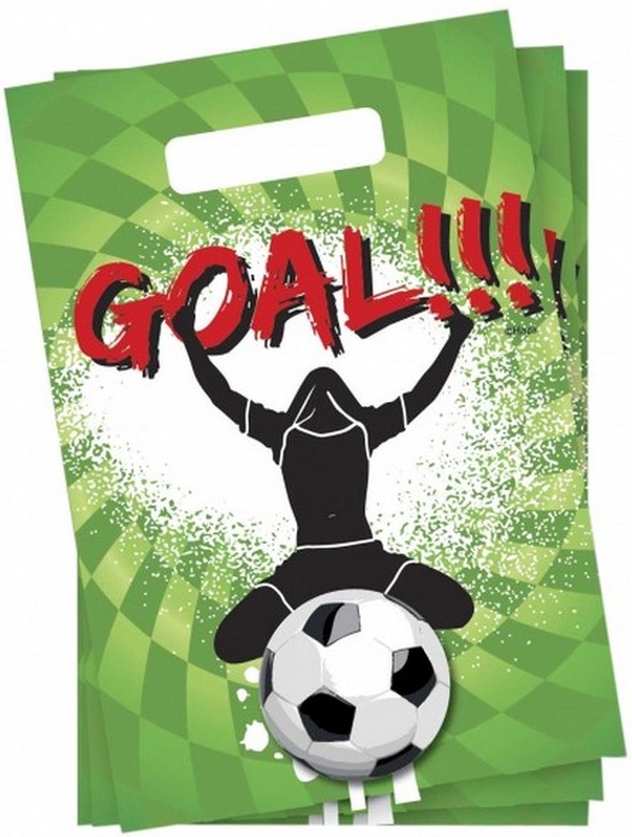 feestzakjes Goal! 6 stuks groen