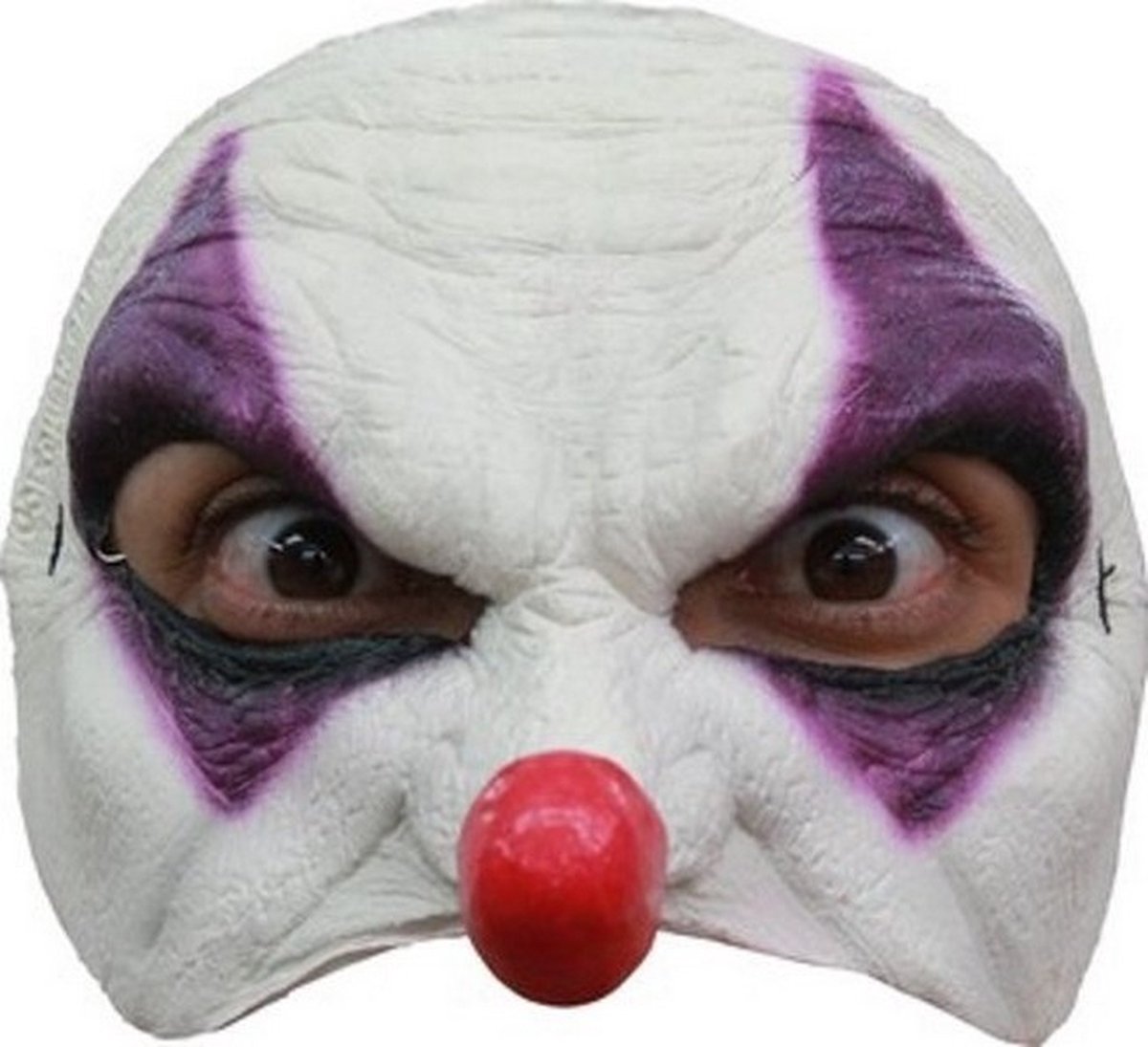 halfmasker Purple Clown unisex one size