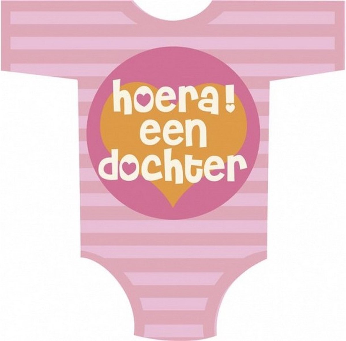 huldebord Hoera een dochter roze