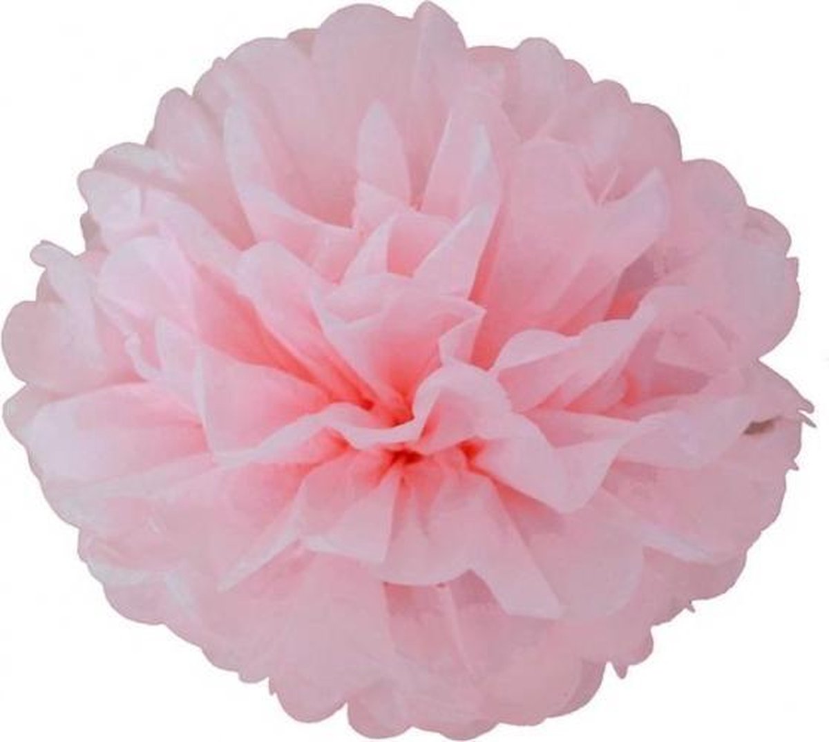 pompoms feestdecoratie 2 stuks babyroze