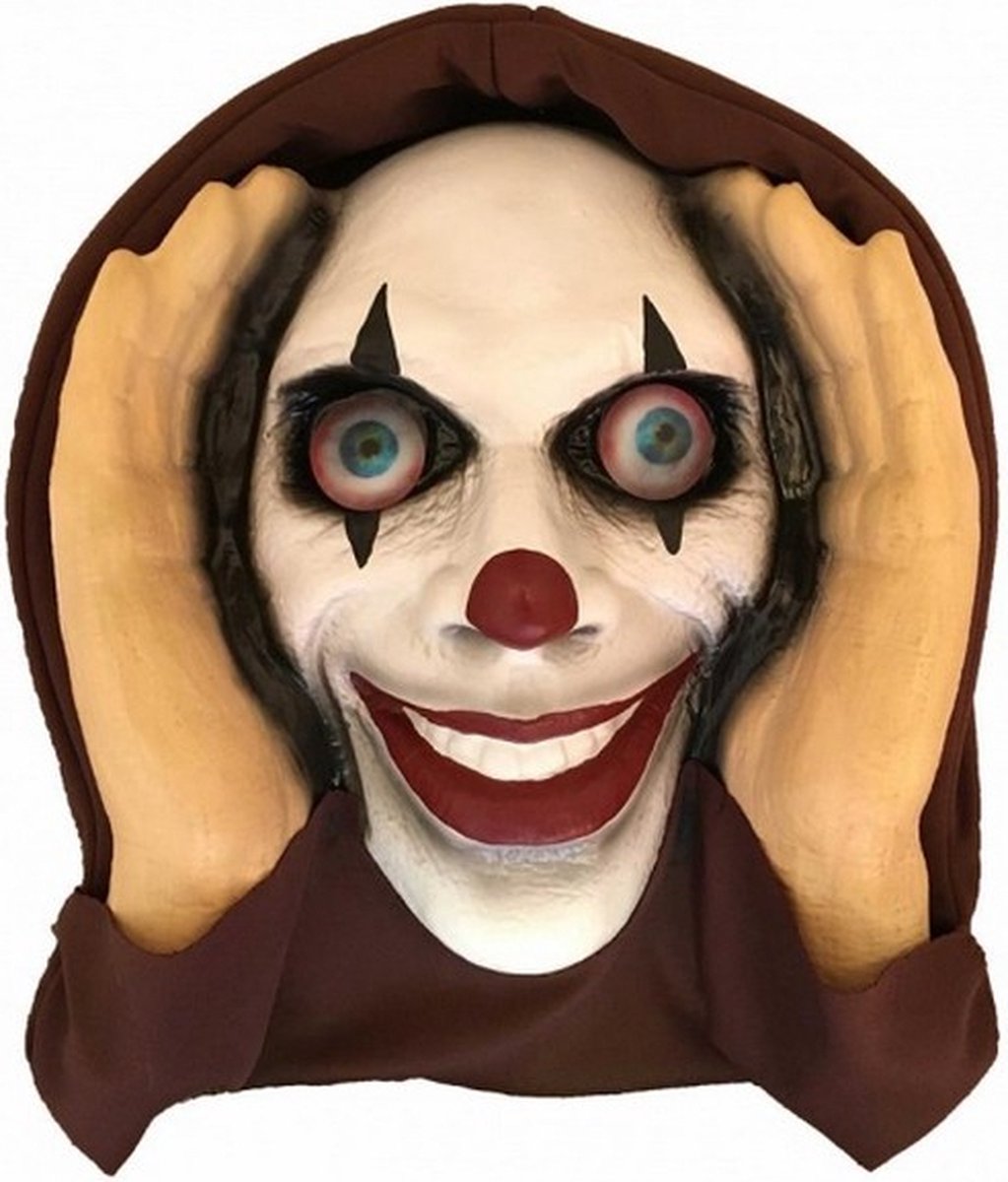 raamdecoratie Scary Peeper 40 cm lenticular eyed clown