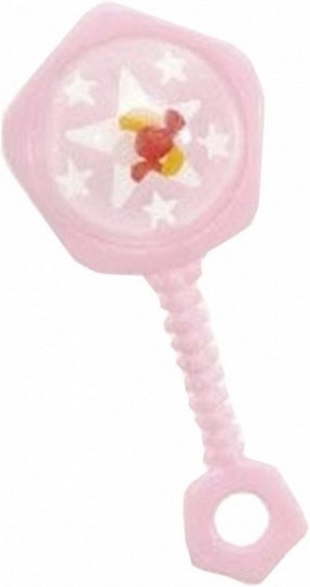 rammelaars Babyshower roze 7 cm 6 stuks