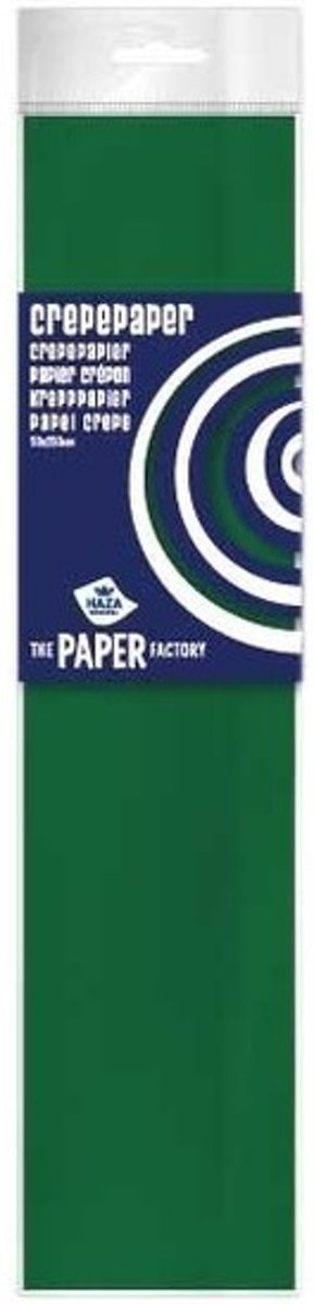 10x Crepe papier plat groen 250 x 50 cm - Knutselen met papier - Knutselspullen