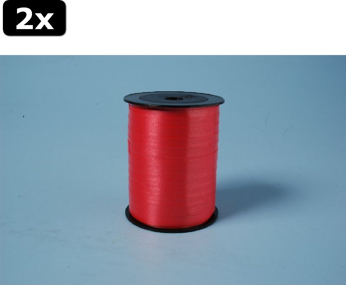 2x Krullint 250mx10mm - rood