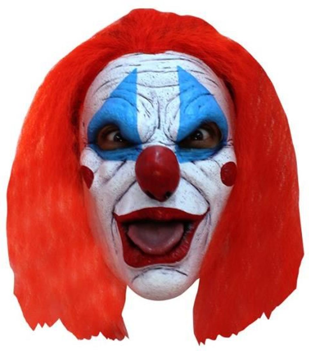 Clown masker met haar