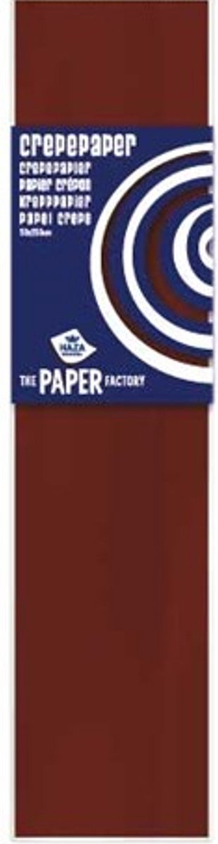 Crepe papier 250 cm - Bruin - Gratis Verzonden