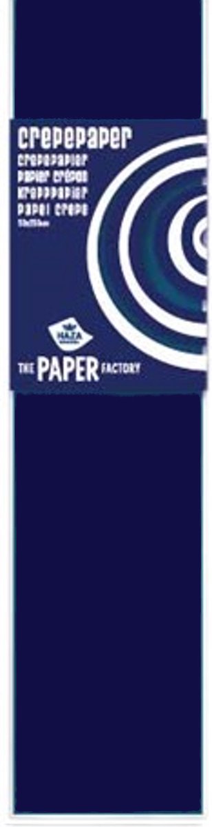 Crepe papier 250 cm - Donkerblauw - Gratis Verzonden