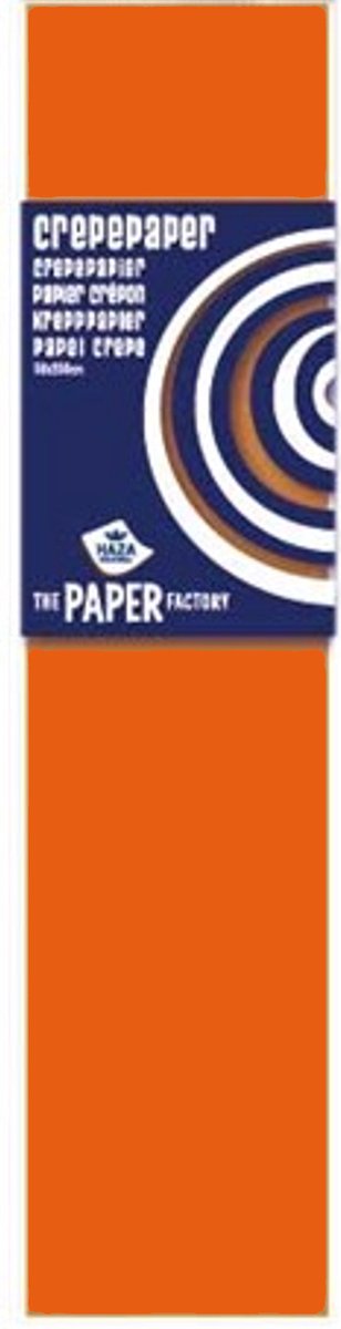 Crepe papier 250 cm - Oranje - Gratis Verzonden