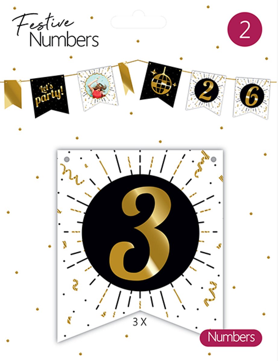 Festive Numbers (Getal 3) (NR2)