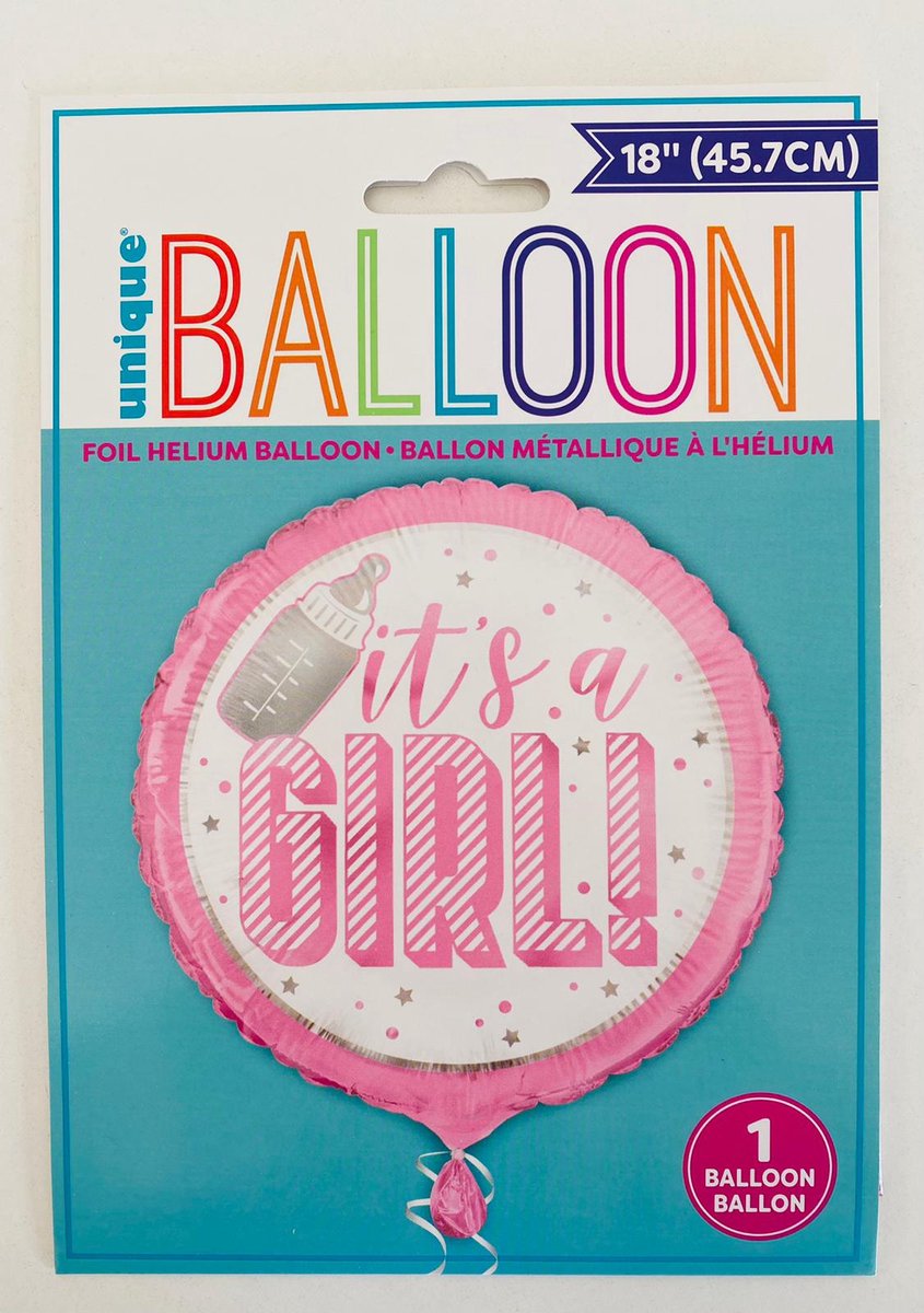 Folieballon Its a Girl 45 cm