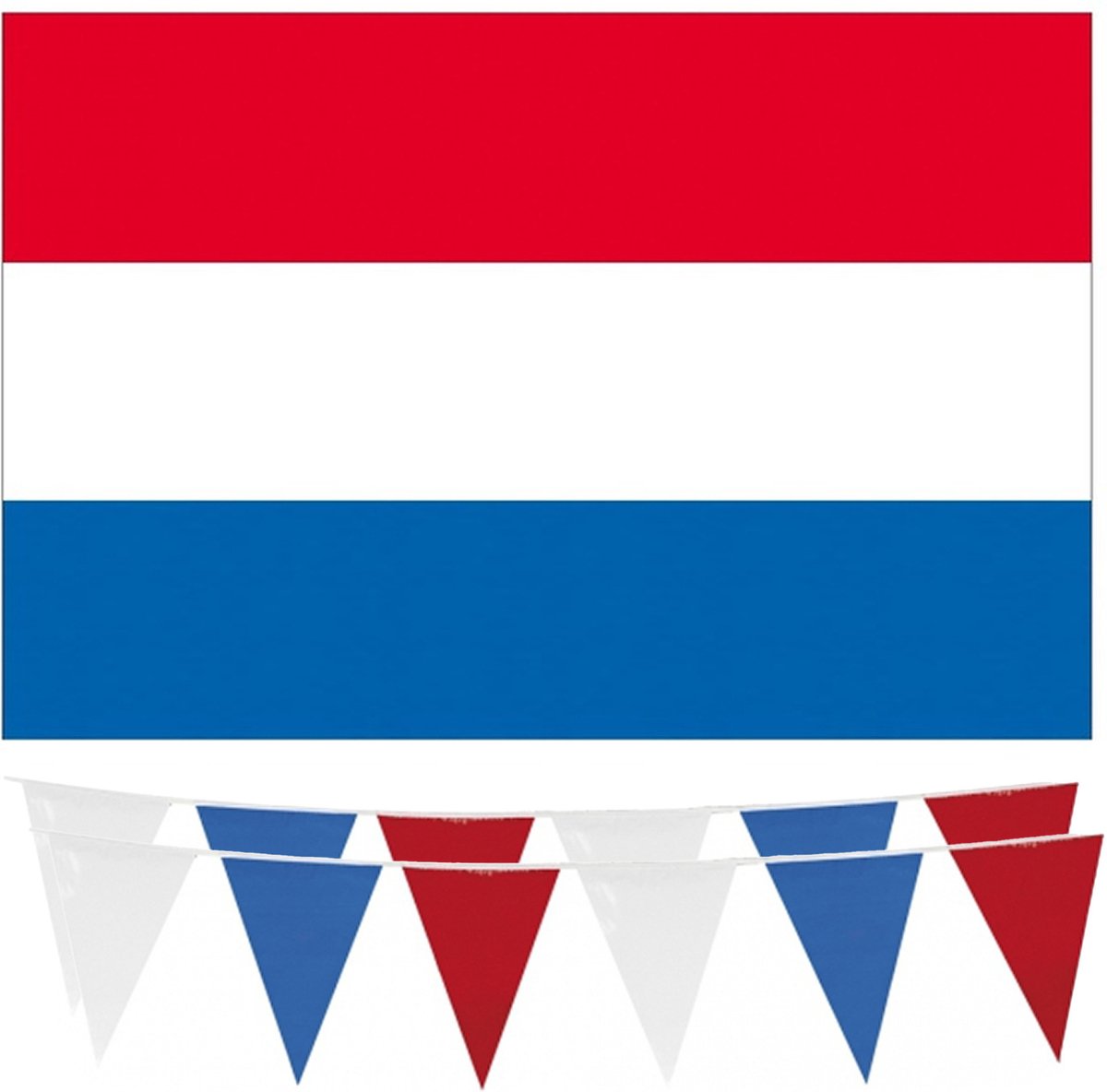 Haza - Nederlandse vlaggen feestversiering set 4-delig - Holland supporters