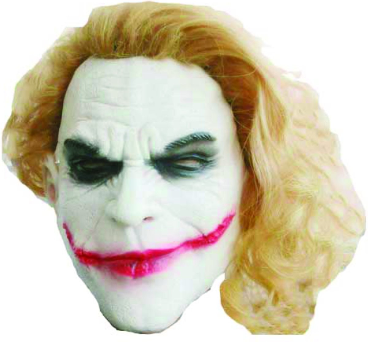 Masker Joker met oranje haar