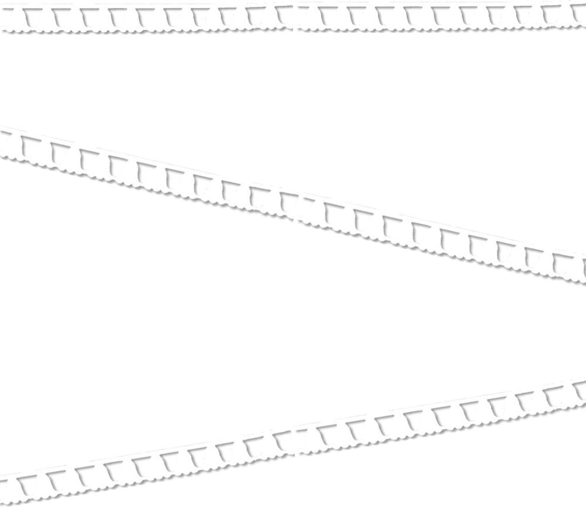 Slinger Klokrand 2,5 meter Wit