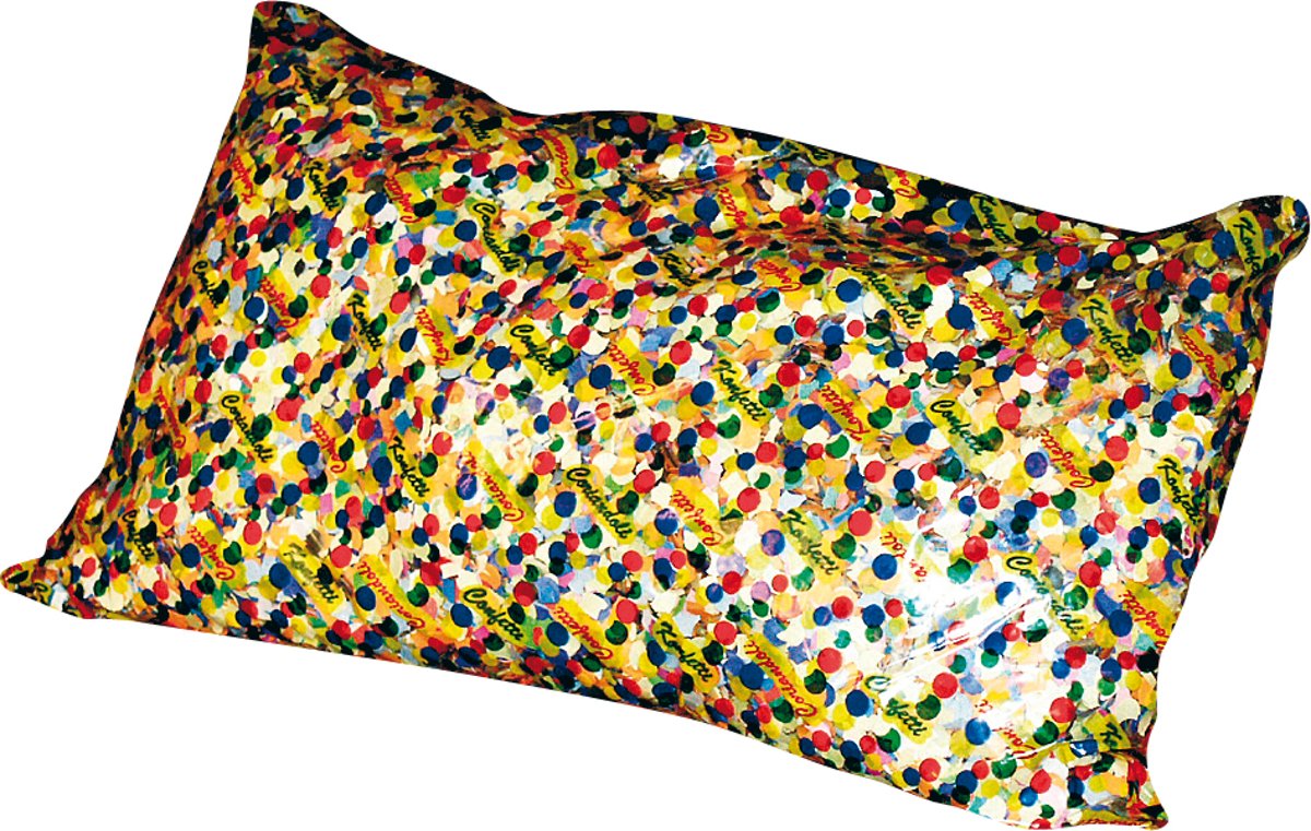 confetti assorti kleuren - 1 kg