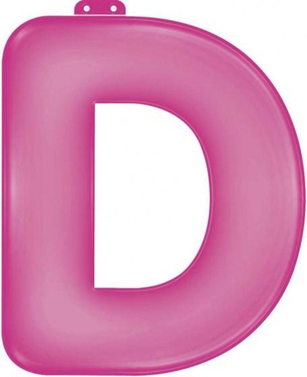 feestletter d roze 35 cm