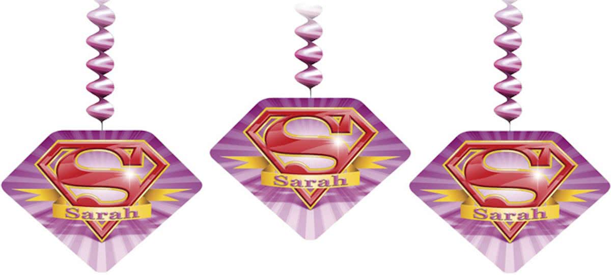 hangdecoratie - super Sarah - 3 spiralen