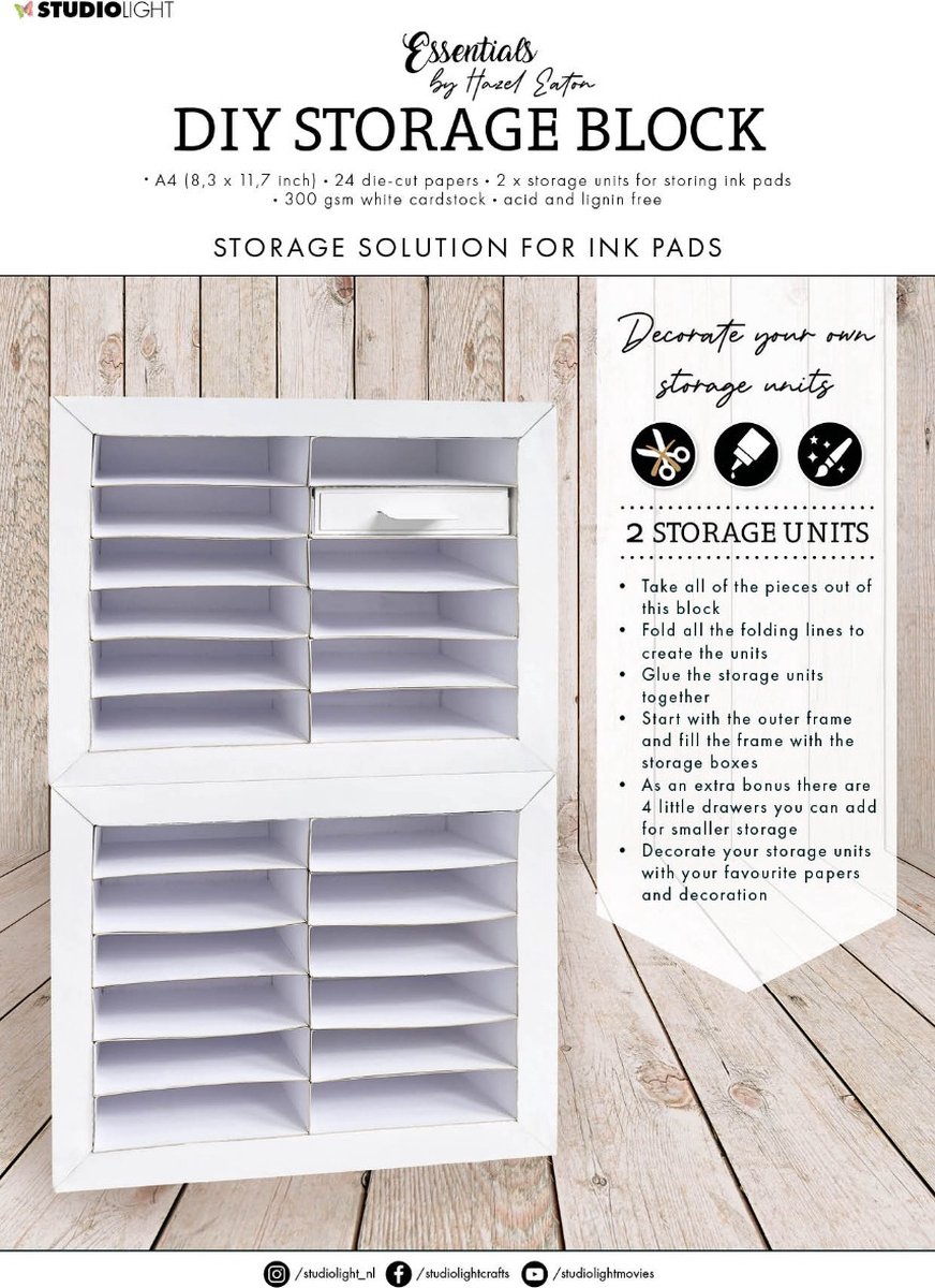 HEN DIY Storage block Ink units Essentials nr.57