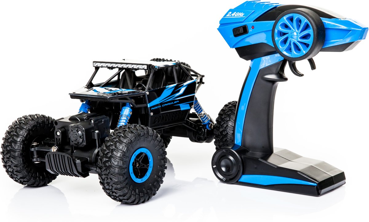 RC HB-P1802 - 2.4GHz 4WD OFF ROAD 1:18 - 15KM/U - RC auto - Radiografisch Bestuurbaar - Blauw